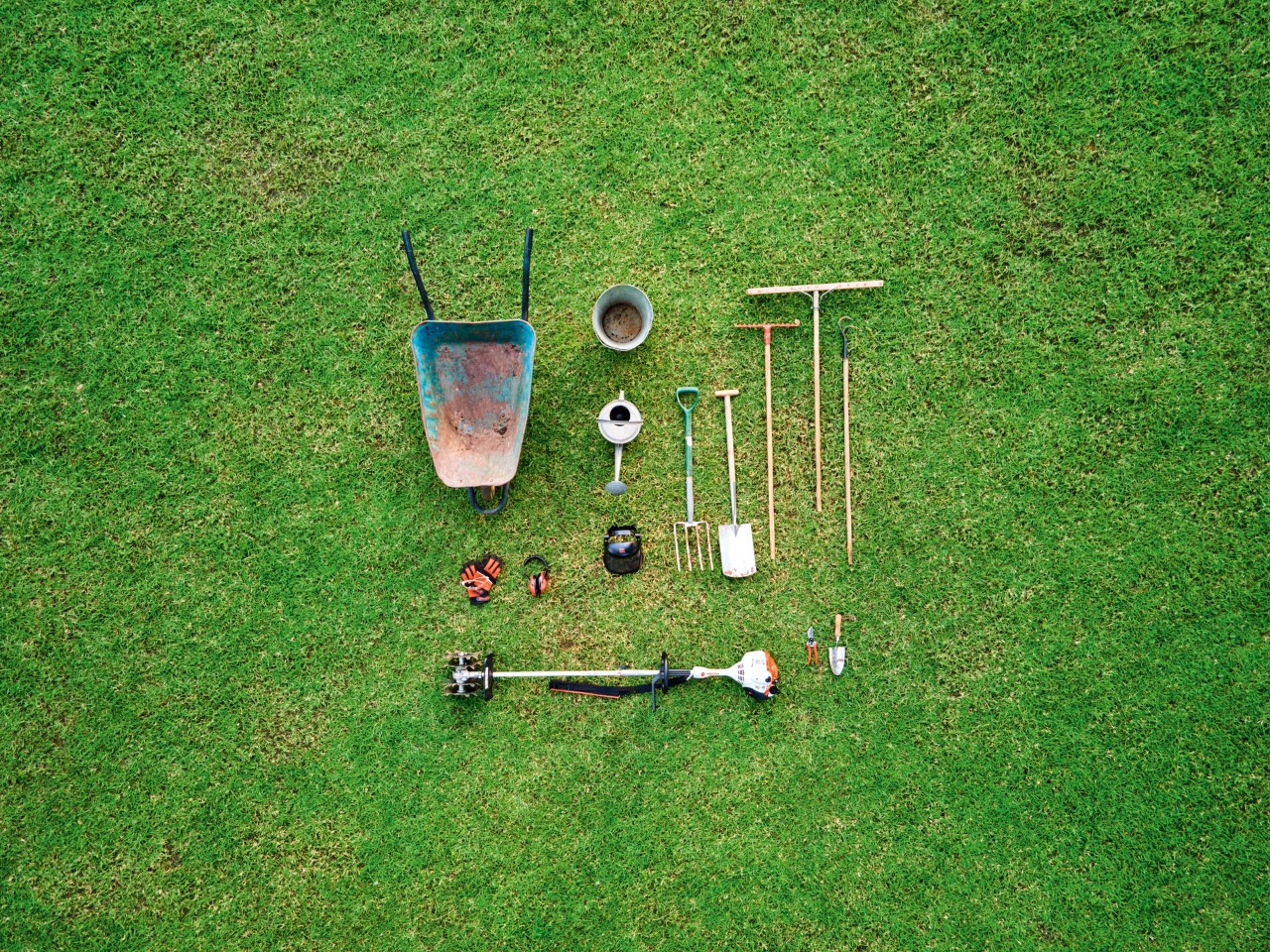 Matériel nécessaire à la plantation de couvre-sol